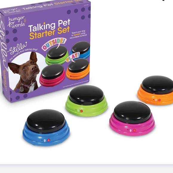 hunger for words Other - Hunger For Words Talking Pet Starter Set | Recordable Dog Training Buttons 4